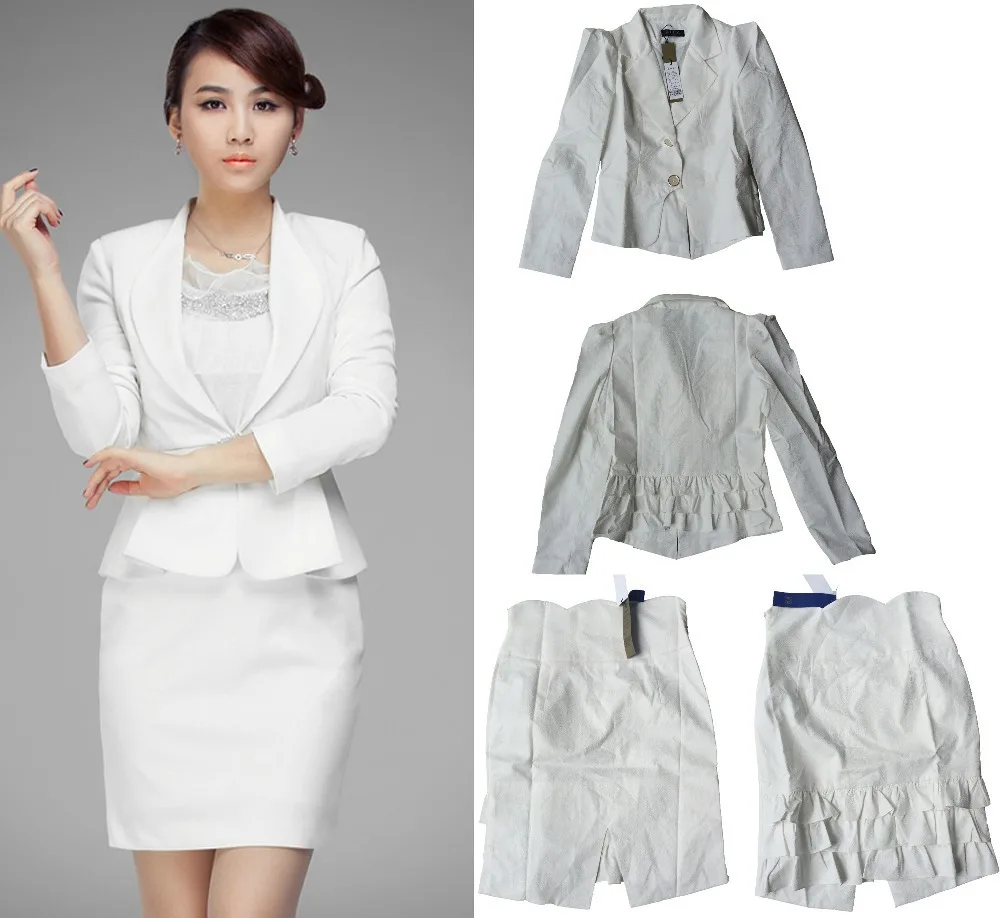 women's white dresses and suits