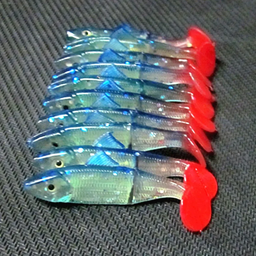 

Promotion 10PCS 6.5cm 2g Artificial Soft fish Lure Jig Head Fly Fishing Silicofish rubber Soft Fishing Lure