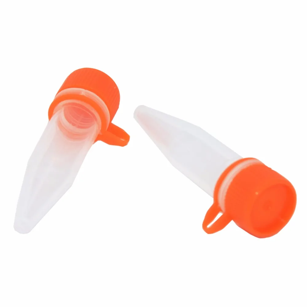 100pcs Microcentrifuge Tube with Snap Cap 1.5ml Centrifuge Tubes Plastic Test Tubes with Colorful caps