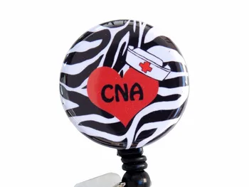 

Zebra Love RN/CNA/ 1.25" Badge Reel/ Retractable Badge Reel 10pcs/lot
