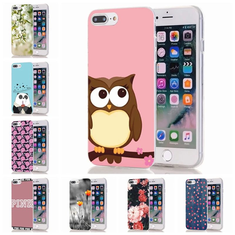 Summer flowers Phone Case For iPhone 6 6S Plus 7 7Plus 8 8Plus X Clear Soft TPU Cover Cases B830 |