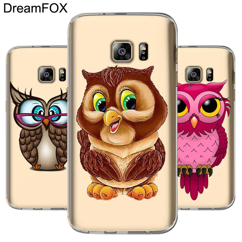 

DREAMFOX L023 Cartoon Owl Soft TPU Silicone Case Cover For Samsung Galaxy Note S 6 7 8 9 10 10e Lite Edge Plus Grand Prime
