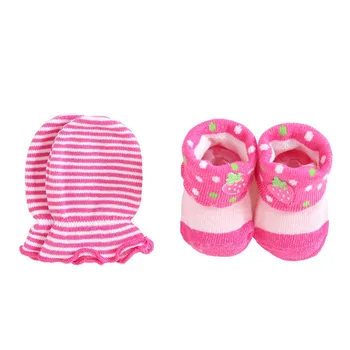 

LionBear Baby Socks+Gloves sets for Boys Girls Infant Cotton Soft Unisex 0-3 Months Newborn No Scratch Mittens Baby Accessories
