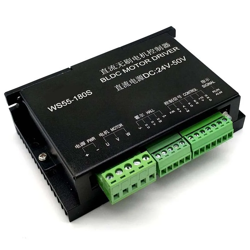 

Brushless DC Motor Drive Board Speed Control Board Brushless Spindle Controller WS55-180S
