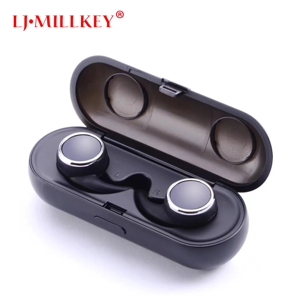 

TWS Bluetooth 4.1 True Wireless Stereo earphones headset handsfree earbud with MIC charging box for smart phone LJ-MILLKEY YZ127