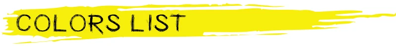 COLORS LIST