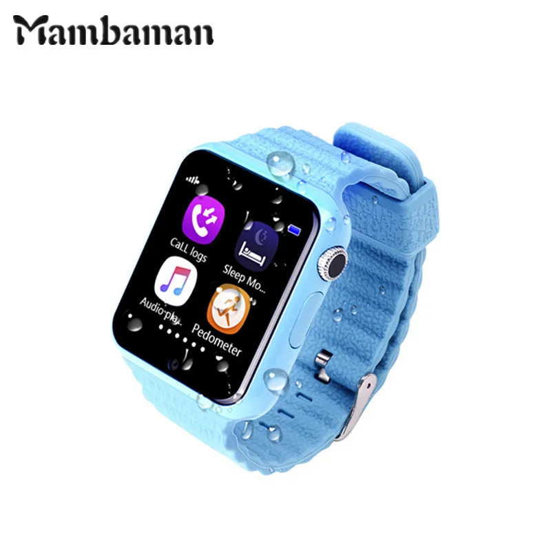 Image Mambaman V7K GPS Smart Watch Kids Waterproof watch with Camera SOS Call Location DevicerTracker Anti Lost Monitor PK Q90 Q80 Q60