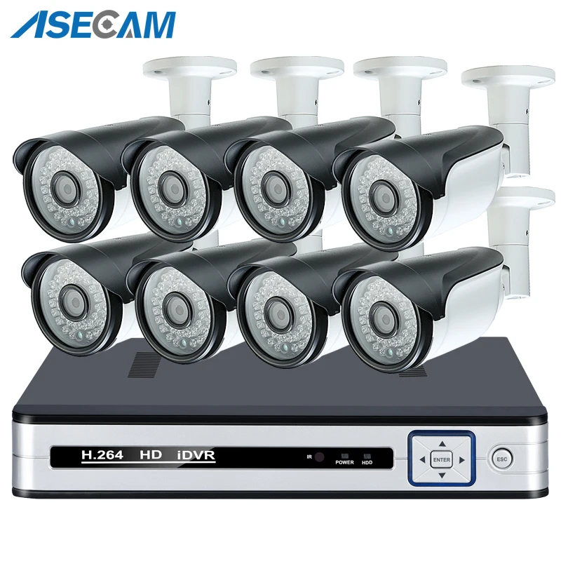 Best place to buy  5MP 48V POE NVR H.265 System Kit CCTV System Outdoor Metal 4K HD IP Camera P2P Home Security Survei