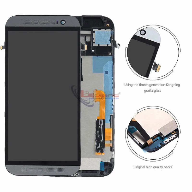 Cena Oryginalny lcd do HTC ONE M8 831c wyświetlacz ekran dotykowy digitizer z montażem ramy wymiana naprawa części