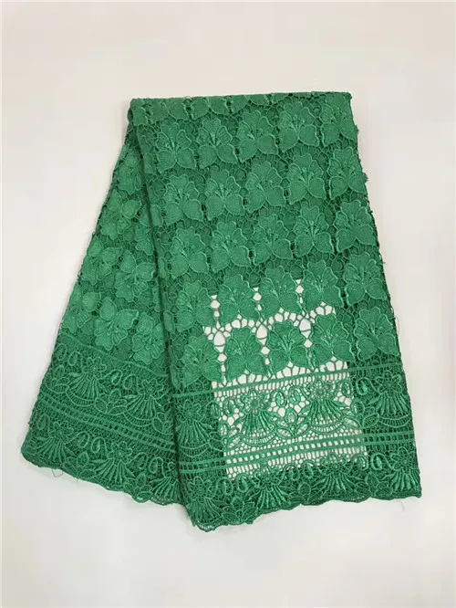 

New Arrival graceful nigerian lace fabrics/African Guipure Cord Lace Fabric,african water soluble Lace High Quality green