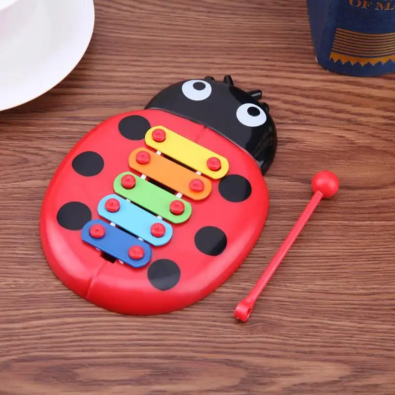 

2019 Musical Toy Percussion Kid Music Instrument Cute Cartoon Beetle kid Early Learning Educational Fun Toy