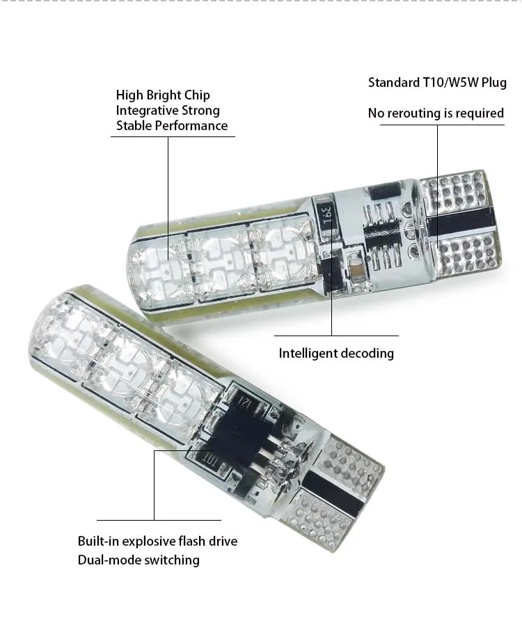 W5W/T10 Canbus светодиодный светильник T10 RGB светодиодный светильник a расстояние лампы Авто ампулы pour Voiture Ampoule светодиодный светильник