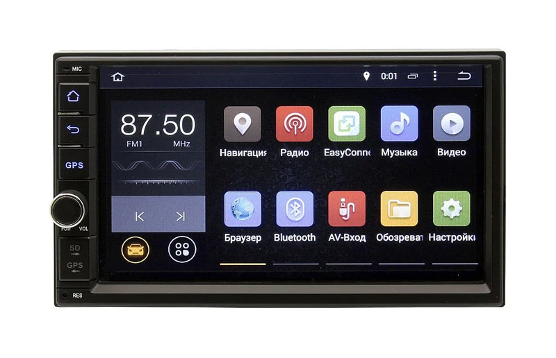 SilverStrong 7 дюймов Android9.0 Универсальный 2 DIN автомобильный DVD 4G интернет SIM модем автомобильный Радио Авто Стерео gps KD7000