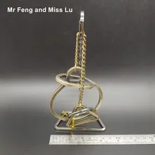 Металлическое стальное черепаховое кольцо головоломка игровое устройство для магии игрушки с высокой сложностью Пазлы для взрослых подарок