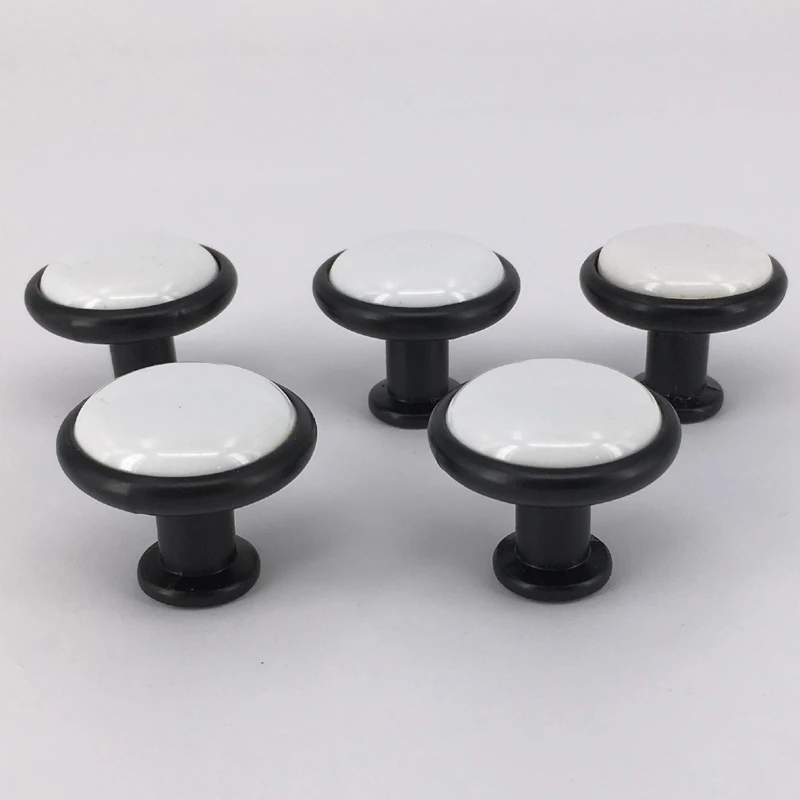 5PCS 32mm Ceramic Knob Drawer Pull Handle Kitchen Cupboard