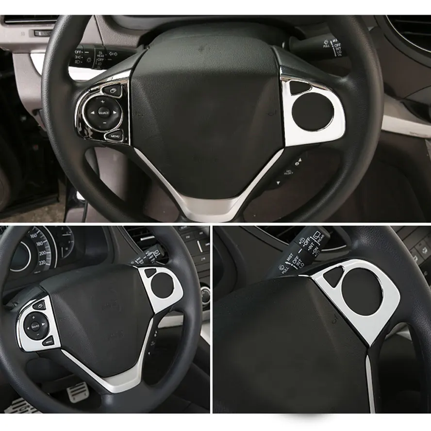 2 шт. Авто ABS Рулевое колесо вставка крышка отделка рамка украшение для Honda CRV CR V 2012