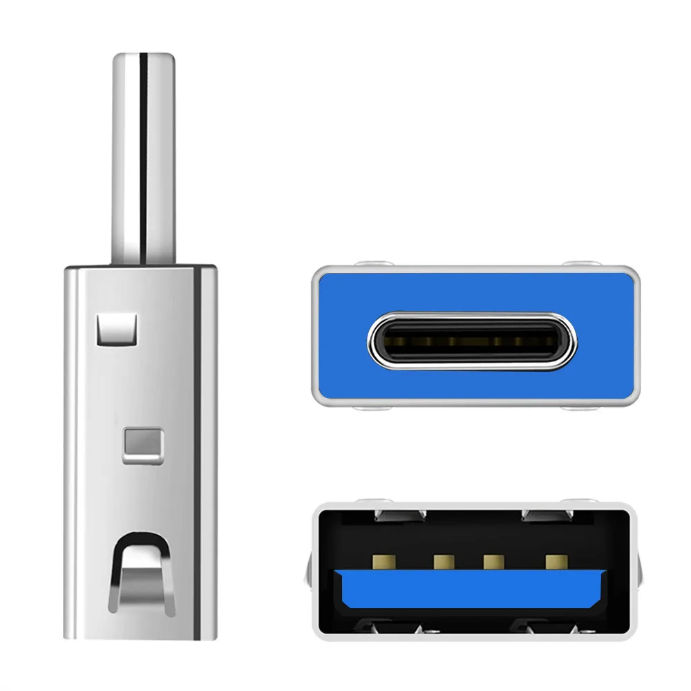 Мини металлический Тип C USB-C мужчин и женщин USB 3,0 адаптер конвертера OTG зарядное устройство для трансмиссии безопасное и прочное для samsung Note 9