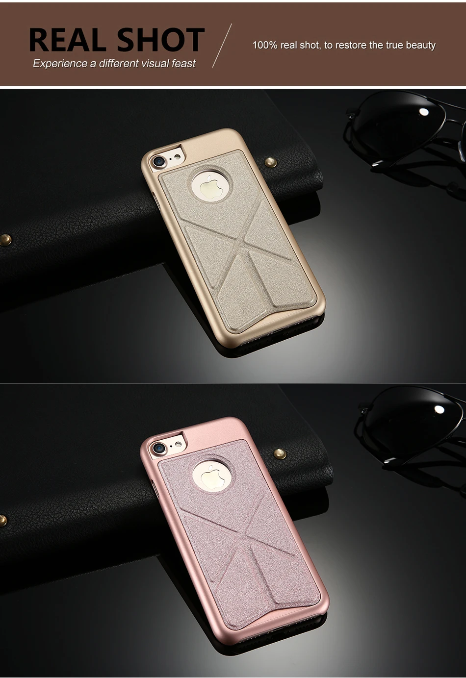 DR.CASE Leather Deformation Kickstand Plastic Case For iPhone 7 Magnetic Folding Stand Holder Back Cover For iPhone 7 Plus Coque (7)