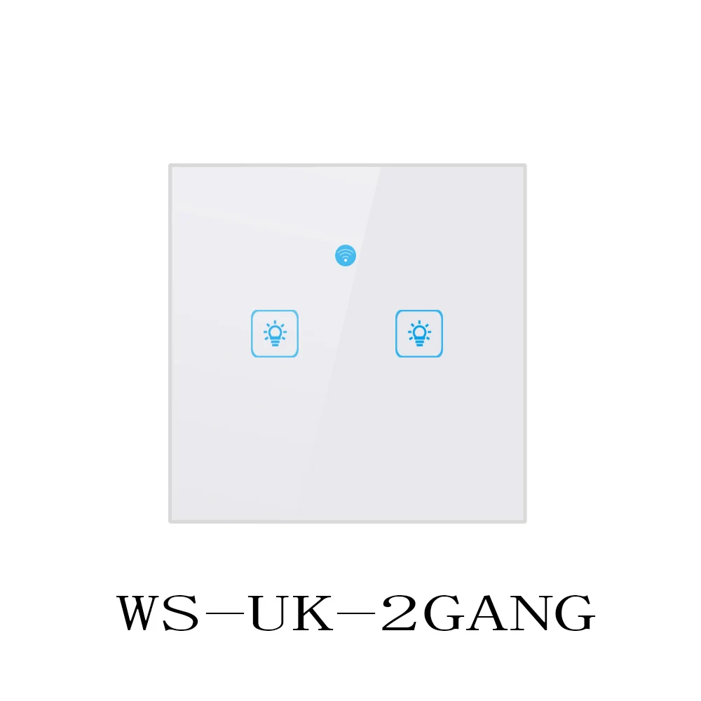 Ewelink EU/UK/US WiFi беспроводное приложение сенсорное управление настенный светильник переключатель времени 86/120 Тип умный дом автоматизация работа с Alexa - Комплект: WS-UK-2GANG