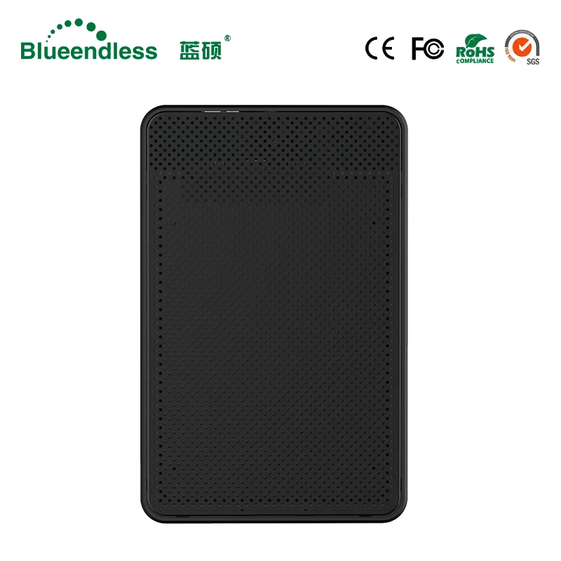 Blueendless 2.5' External Enclosure HDD Case Plastic Sata USB HD Caddy USB Hard Disk Box Laptop External Hard Drive Enclosure