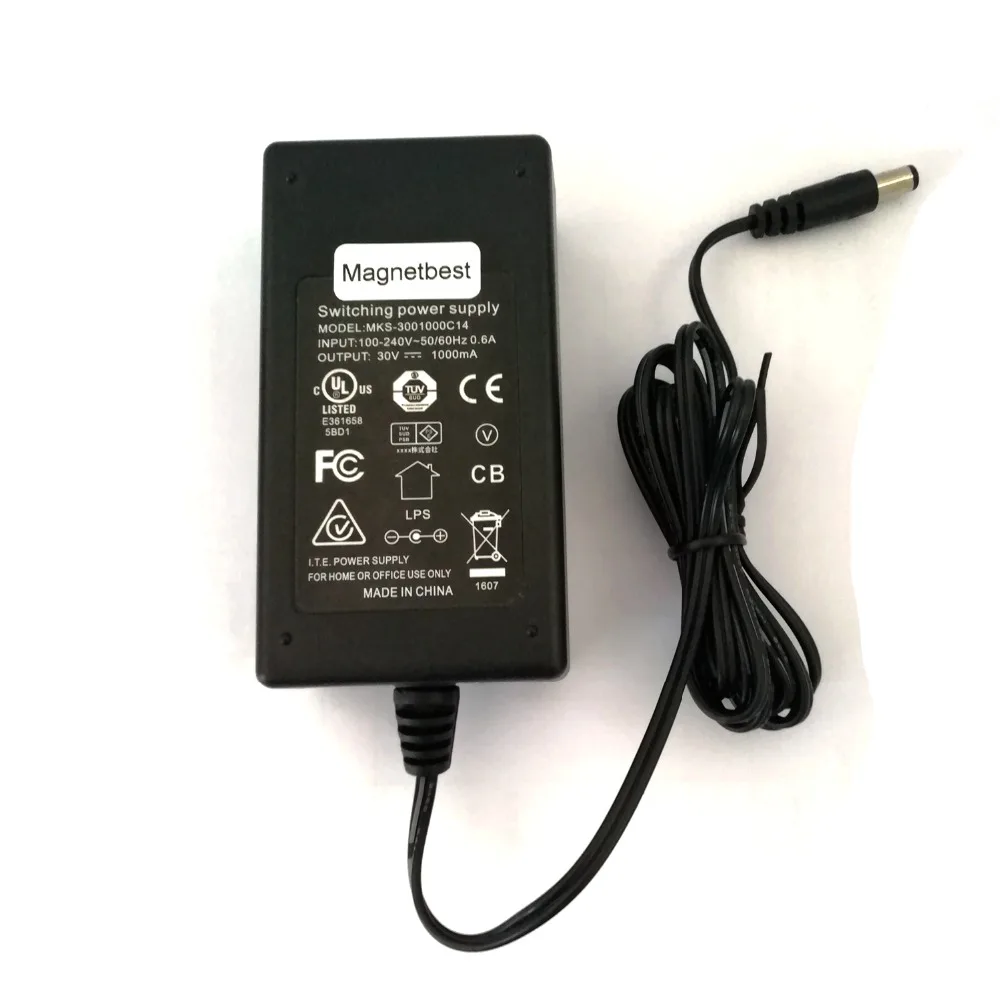 30V 1A 1000mA AC DC адаптер 30V1A 30W универсальный импульсный источник питания зарядное устройство