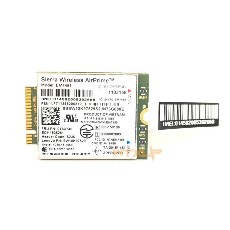 Сьерра-EM7455 FRU 01AX746 LTE CAT6 3g 4G модуль для Thinkpad X1 углерода 5th gen X270 T470 T470S T470P T570 L570 L470 P51 P71