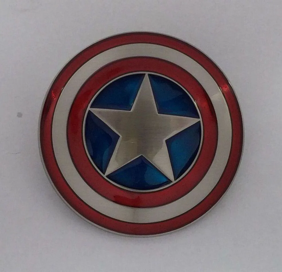 

Marvel Comics CAPTAIN AMERICA Shield Belt Buckle SW-BY465 suitable for 4cm wideth belt with continous stock free shipping