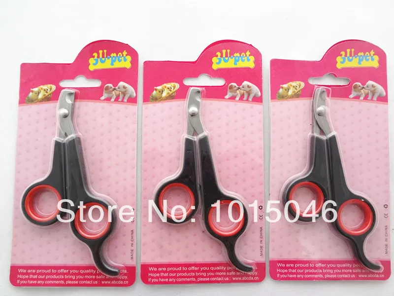 Free Shipping 1 X Arc shaped Pet Finger Scissors Cat Nail Clipper