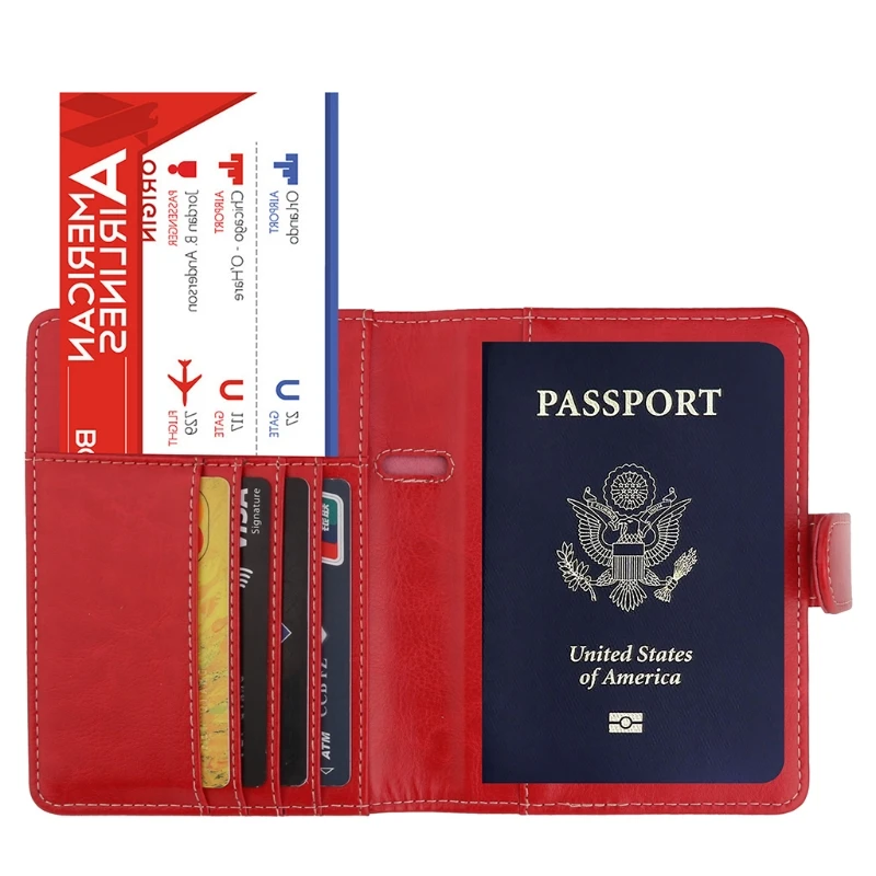 THINKTHENDO Обложка для паспорта RFID Блокировка Hasp кожаный бумажник для путешествий карты Чехол сумояка для пасспорта 11 цветов хит