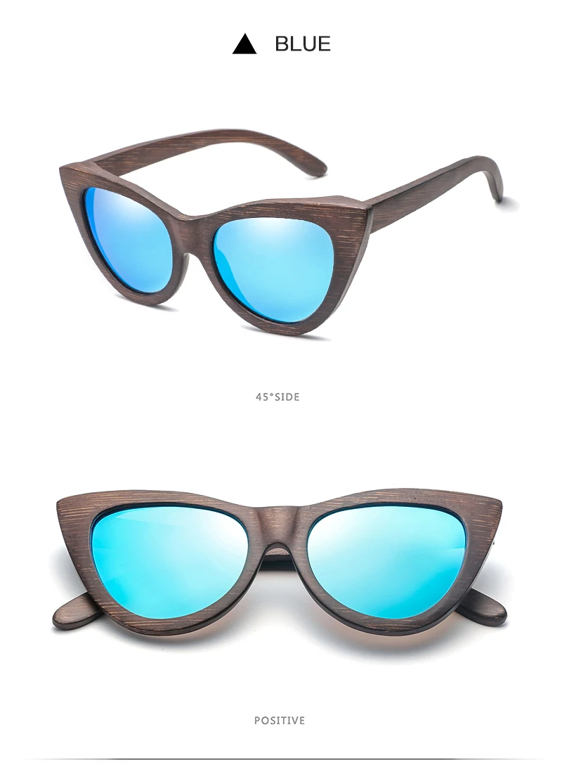 HDCRAFTE ретро в форме кошачьих глаз Солнцезащитные очки женские деревянные поляризованные женские солнцезащитные очки в деревянной оправе очки Oculos De Sol Feminino