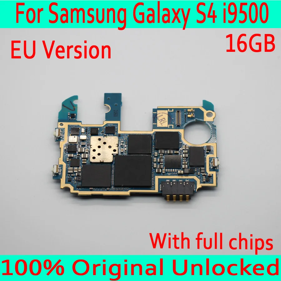 Материнская плата для samsung Galaxy S4 i9500, 16 ГБ оригинальная разблокированная материнская плата для samsung S4 i9500 с полным чипом