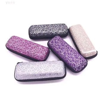 

Glasses Box Zipper Stripe Unisex Sunglasses Protection Case Portable Containers