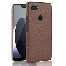 Google のピクセル 2 2XL 3 3A XL 3AXL ケースワニ穀物裏表紙ハードケース google のピクセル 2 pixel3 3A PU レザースキンカバー(China)