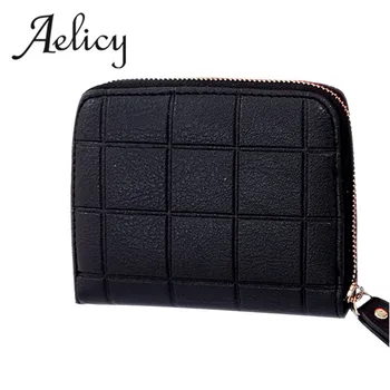 

Aelicy PU Leather Female Purses Nubuck Card Holder Wallet Women Short Wallet Fashion Woman Small Zipper Wallet With Coin Purse