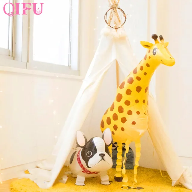 QIFU ジャングルパーティーウォーキング動物風船動物風船サファリパーティーヘリウムウォーキング風船誕生日パーティーの装飾