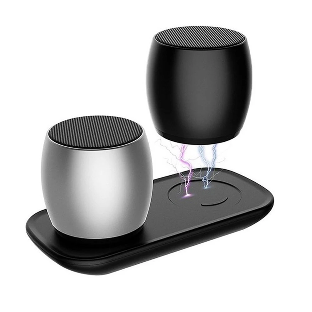 Беспроводной металлический Bluetooth динамик мини стерео двойная карта вставка