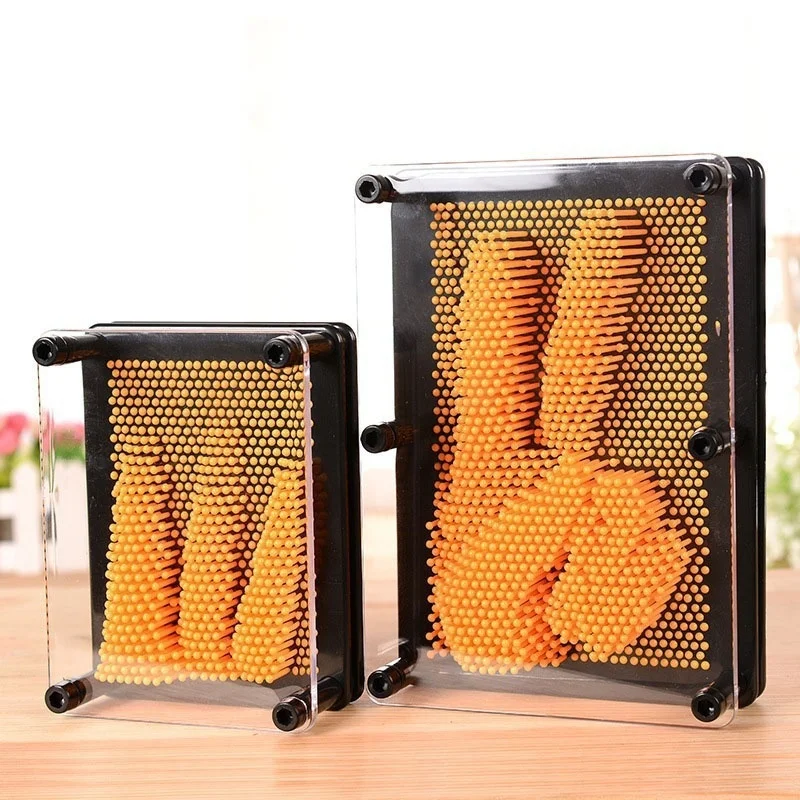 1 шт. 3D клон Pin Art пластиковая игрушка забавная игра Pinart в форме копии Shoumo цветная