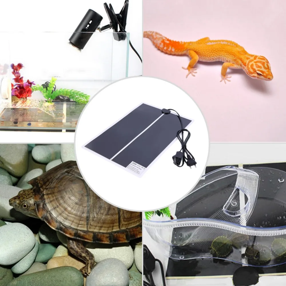 IR 20W Adjustable Temperature Heating Pad Mat for Reptile Amphibian Pet Brand New | Дом и сад