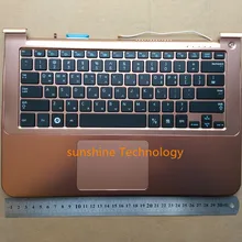 Корейский ноутбук ноутбук клавиатура с подставка под тачпад Для samsung BA75-03567B NP 900X3A KR цвета: золотистый, серебристый