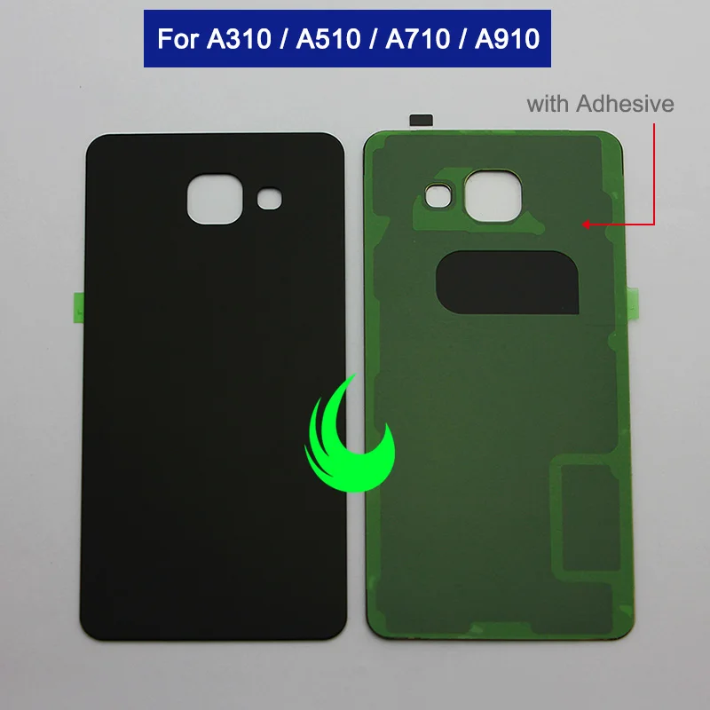 5 шт./лот сзади Батарея крышка Стекло двери для samsung Galaxy A3 A5 A7 A9 сзади Корпус чехол для A310 a510 A710 A910 Стекло крышка