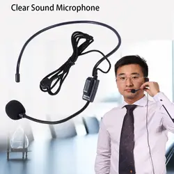 Профессиональная первая вокальная Проводная гарнитура микрофон Микрофон для голосового усилителя динамик с разъемом 3,5 мм
