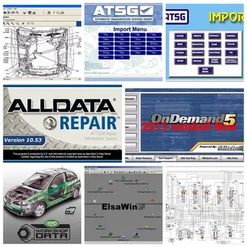 

2019 Alldata 10.53 all data auto repair software mitchell on demand ElsaWin Vivid Workshop data car repair data 16in1 1tb usb3.0