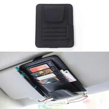 

1x Auto Sun Visor Organizer Tool Pouch Bag Card Storage For Renault Koleos Megane Scenic Fluence Laguna Velsatis