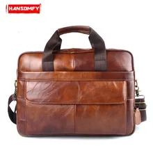 Женская деловая сумка из натуральной кожи, 15,6 дюймов, портфель для ноутбука, Женская Офисная сумка через плечо, винтажные дорожные сумки