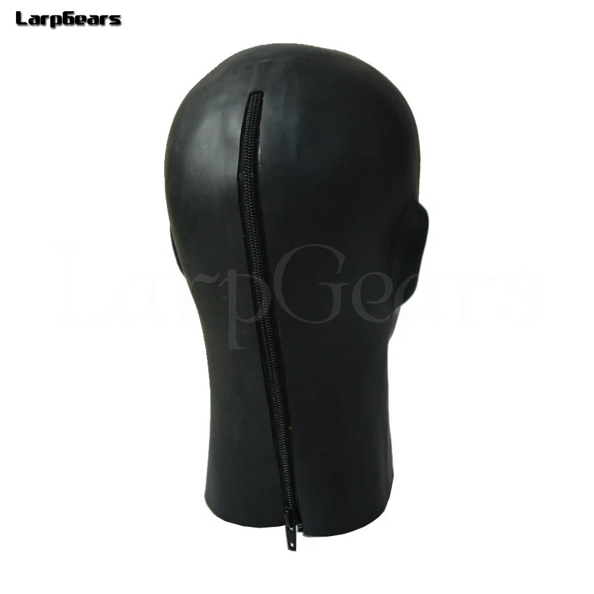 Latex human hood with tongue-3 