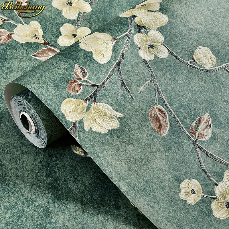 beibehang Stereo 3d fine retro American country garden wallpaper self-adhesive bedroom living room background papel de parede beibehang Stereo 3d fine retro American country garden wallpaper self-adhesive bedroom living room background papel de parede