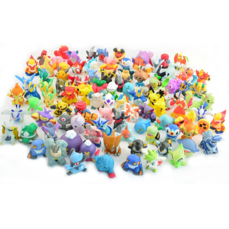 

144pcs/set 2-3cm Pokeball Figures Cute Monster Mini Pikachu Figures Toys Random Brinquedos Collection Anime Kids Gifts Toys #E