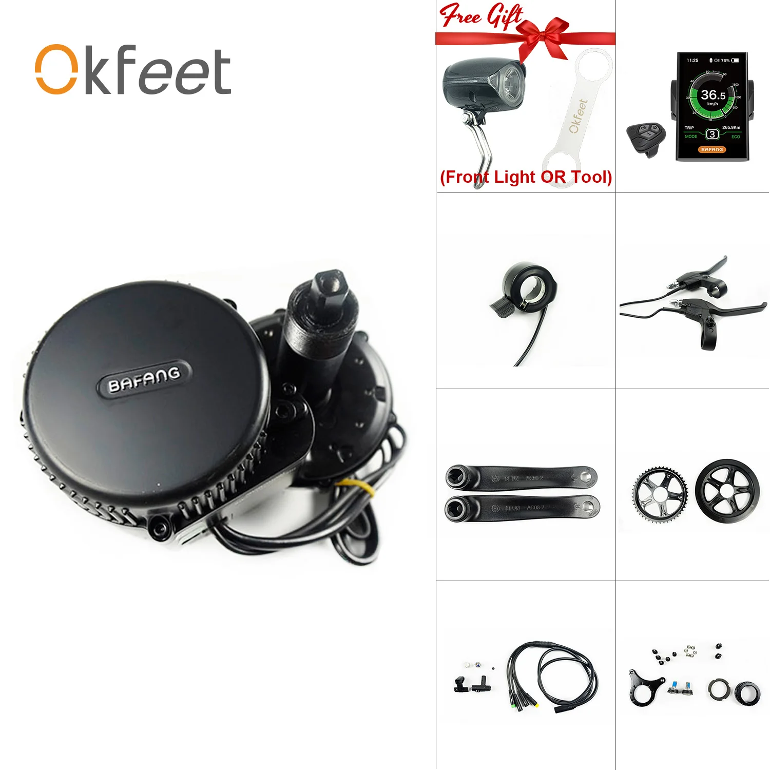 

Bafang BBSHD 48V 1000W Mid Crank Drive Motor Kits 850C C965 SW102 Lcd Display Geared Motor Kit Eletric Bicycle Ebike Kits