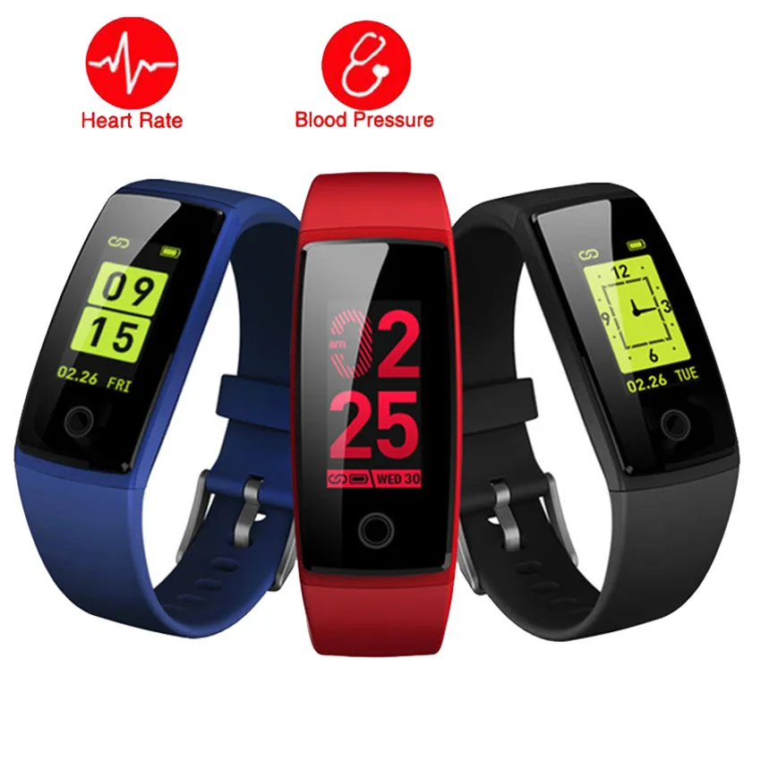 Color Bluetooth Smart Watch Men/Women HR/BP Health Fitness