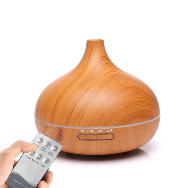 Diffuserlove 300ML Wood Grain Air Humidifier Remote Control Essential